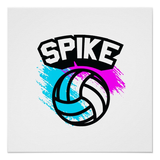 Póster Spike Voleibol (Frente)