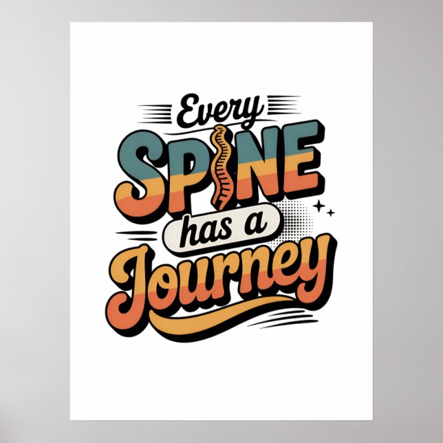 Poster Spine Care Journey and Body Alignment (Frente)