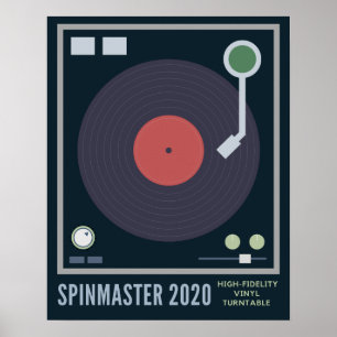 Poster SpinMaster 2020 Tampão de vinilo de alta fidelidad