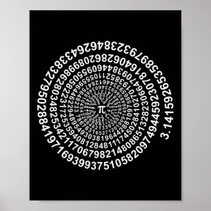 Poster Spiral Pi Math Shirt