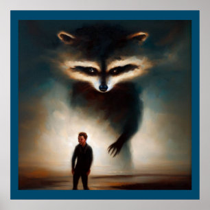 Poster Spirit Animal Raccoon 1