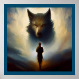 Poster Spirit Animal Wolf 2