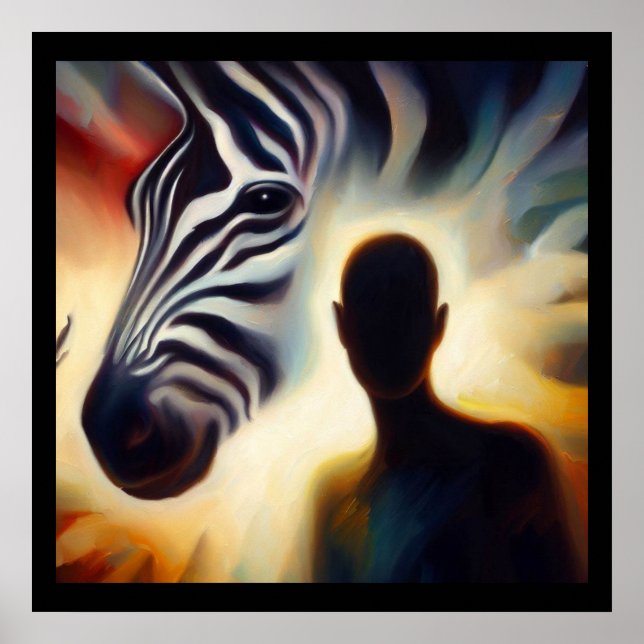 Poster Spirit Animal Zebra 2 (Frente)