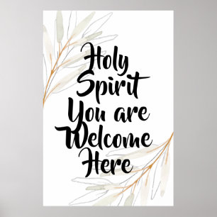 Poster Spirt santamente você é bem-vindo aqui