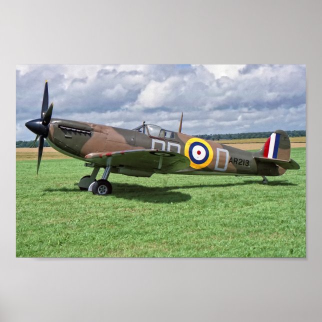 Póster Spitfire AR213 (Frente)