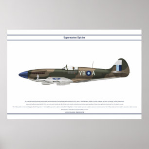 Póster Spitfire GB 17 Sqn 1