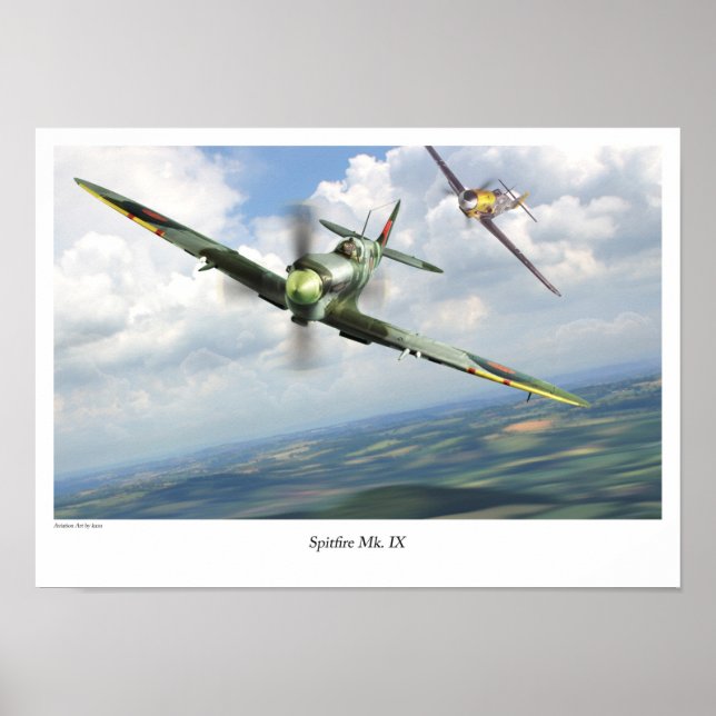 Poster Spitfire Mk. IX (Frente)