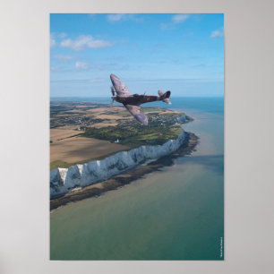Póster Spitfire sobre a Inglaterra