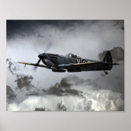Póster Spitfire TE311