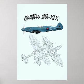 Poster Spitfire XIX (Mk 19)