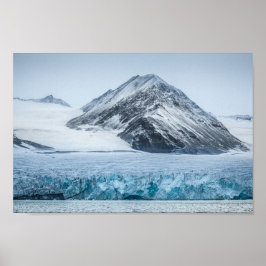 Poster Spitsbergen Svalbard Glacier