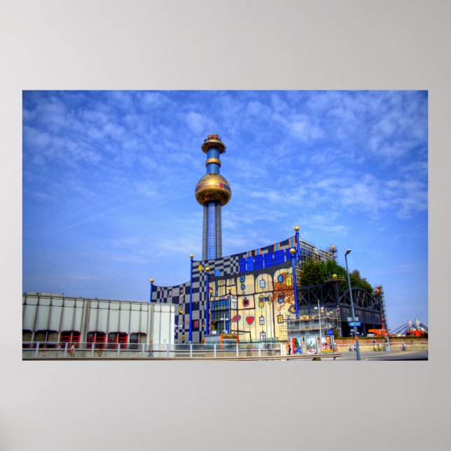 Poster Spittelau, Viena Áustria (Frente)