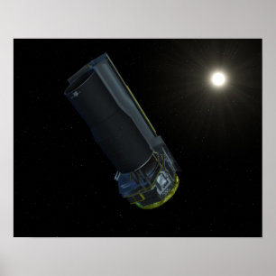 Póster Spitzer visto na luz visível