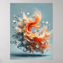 Poster Splash Tropical