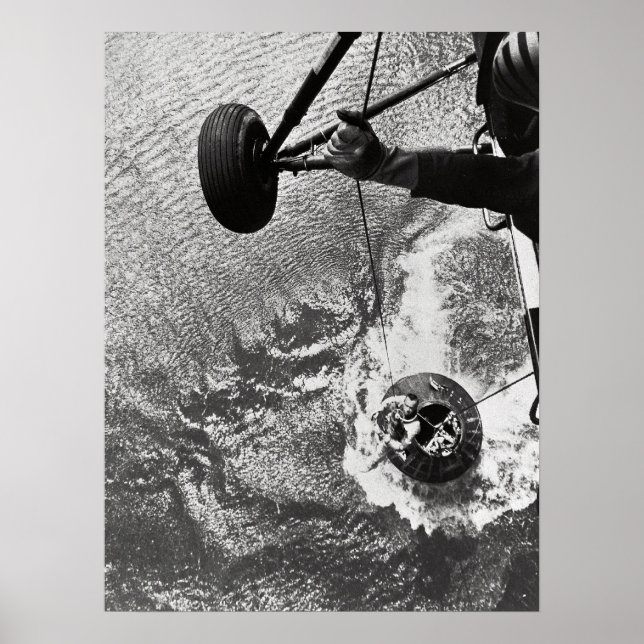 Póster Splashdown e recuperação do Freedom 7 (Frente)