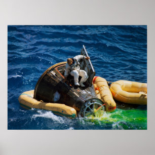 Póster Splashdown e recuperação do Gemini 11