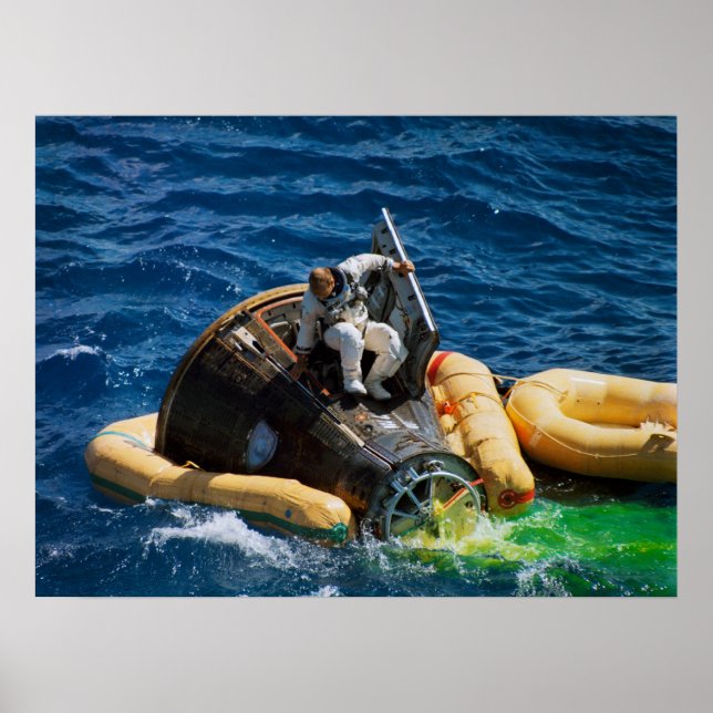 Póster Splashdown e recuperação do Gemini 11 (Frente)