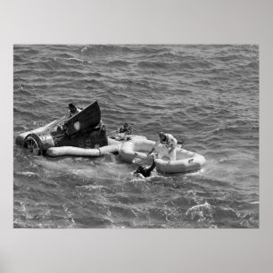 Póster Splashdown e recuperação do Gemini 11