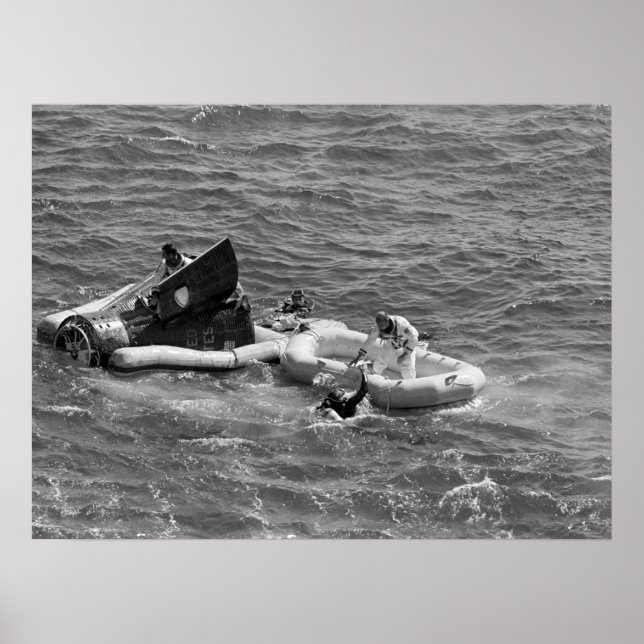 Póster Splashdown e recuperação do Gemini 11 (Frente)