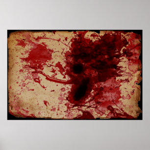 Póster Splatter do sangue