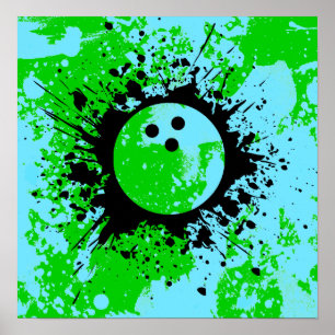 Poster splatz da boliche