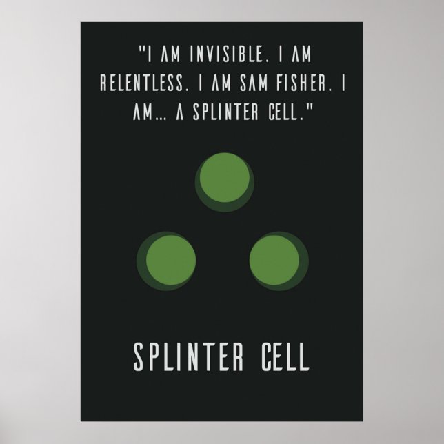 Poster Splinter Cell Sam Fisher (Frente)