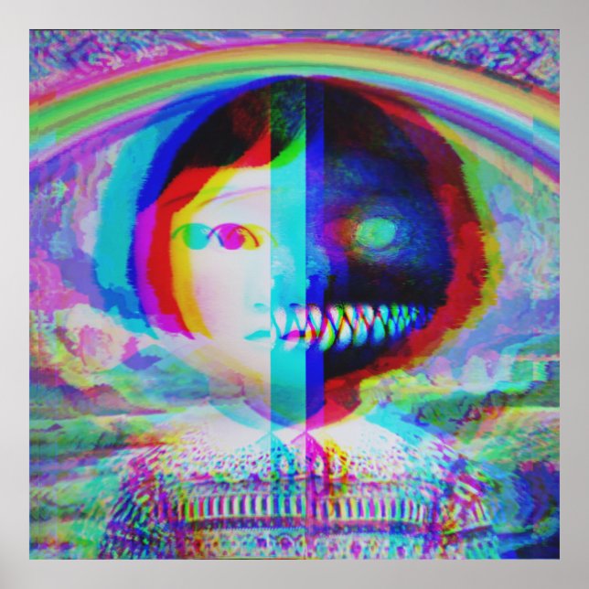 Poster Split Face Nightmare (Frente)