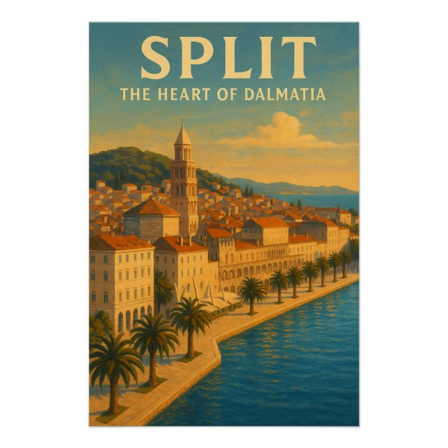 PÓSTER SPLIT — O CORAÇÃO DA DÁLMACIA (Frente)
