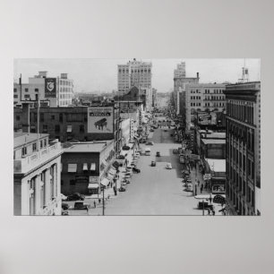 Póster Spokane, Washington - avenida do beira-rio