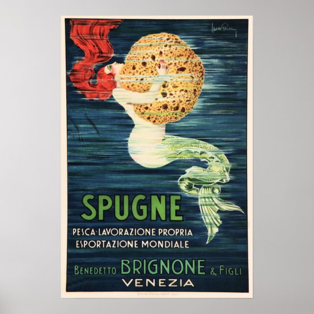 Poster SPONGE Vintage Italiano Venezia E (Frente)