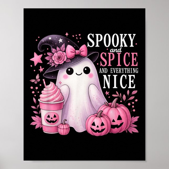 Poster Spooky And Spice And Everything Nice Halloween Pin (Frente)
