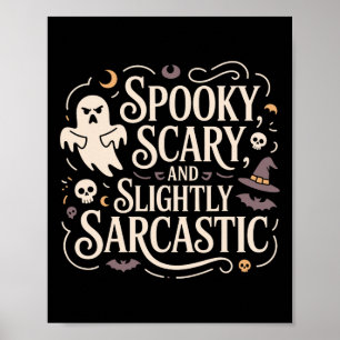 Poster Spooky Assustador Um Teto Fantasma Ligeiramente Sa