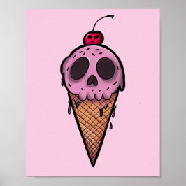 Poster Spooky Cream
