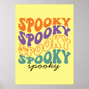 Poster Spooky - Dia de as Bruxas engraçado