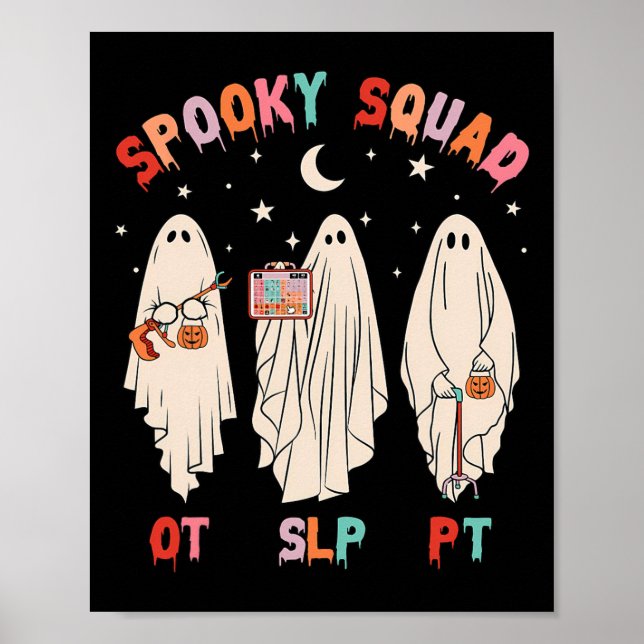 Poster Spooky Esquadrão Para A Terapêutica Ocupacional Do (Frente)