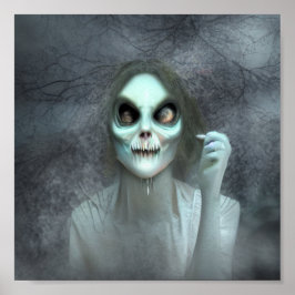 Poster Spooky Ghost Creepy