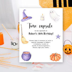 Poster Spooky One Halloween primeiro aniversario cápsula