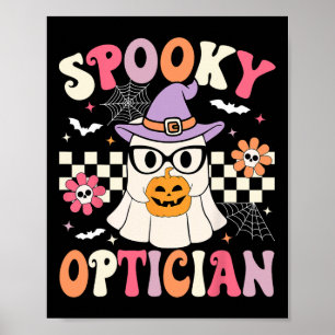 Poster Spooky Optician Halloween Olho Médico Halloween Op
