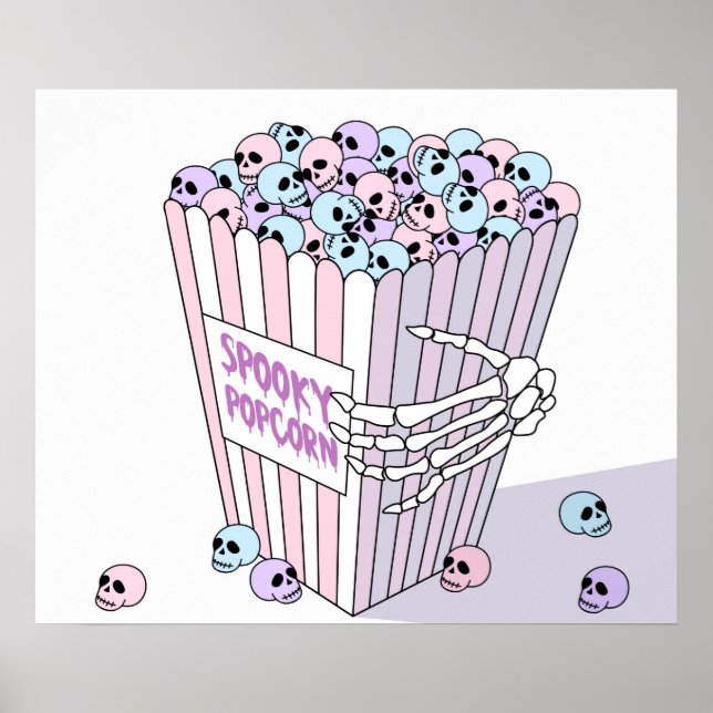 Poster Spooky Popcorn (Frente)