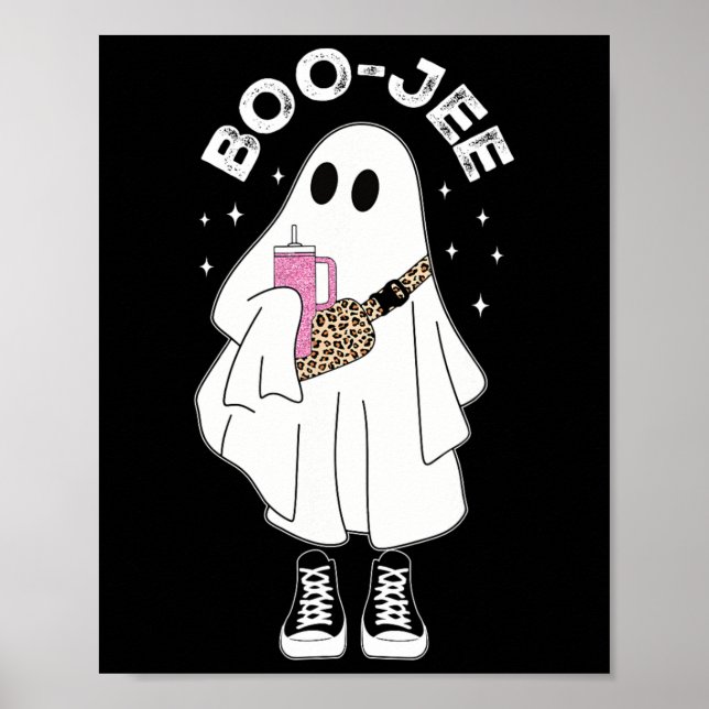 Poster Spooky Season Cute Ghost Halloween Costume Boujee (Frente)