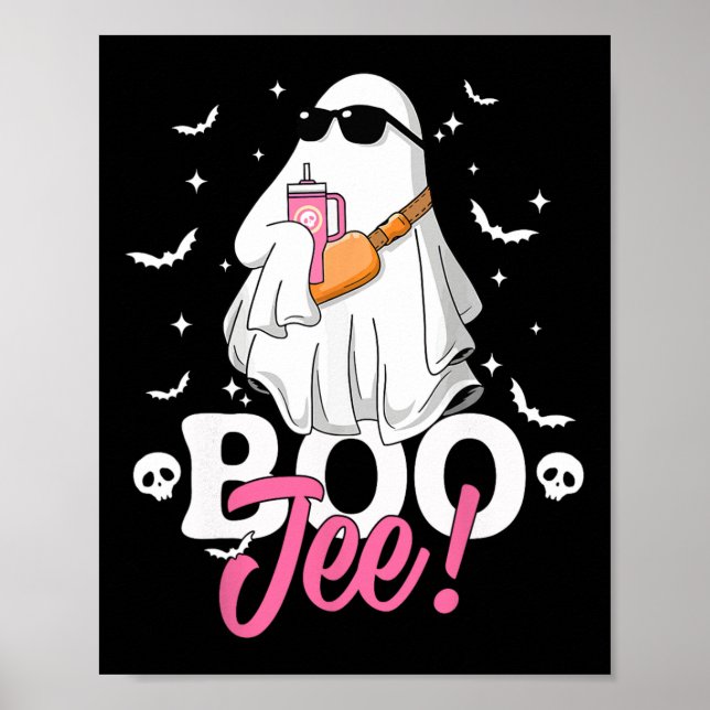 Poster Spooky Season Cute Ghost Halloween Costume Boujee (Frente)