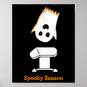 Poster Spooky Season Halloween Cute Gymnast Vault G