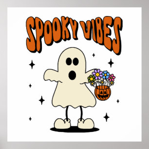 Poster Spooky vibes fantasma