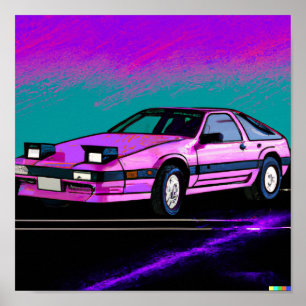Poster Sportscar de anos 80