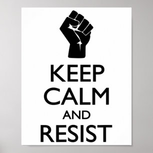 Poster Spot Mantém Calma E Resiste Símbolo Político