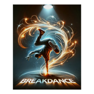 Póster "Spotlight Groove" - ​ ​ dançando em destaque!