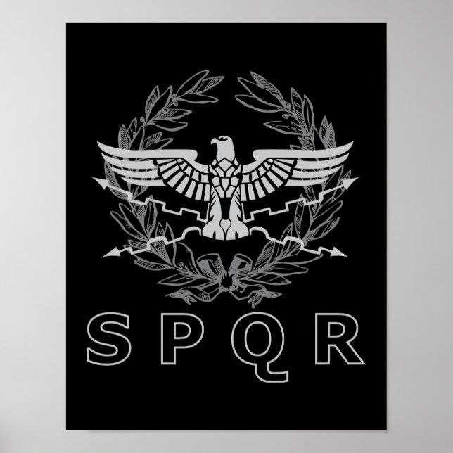 Poster SPQR O Emblema do Império Romano (Frente)