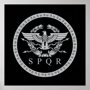 Poster SPQR O Emblema do Império Romano
