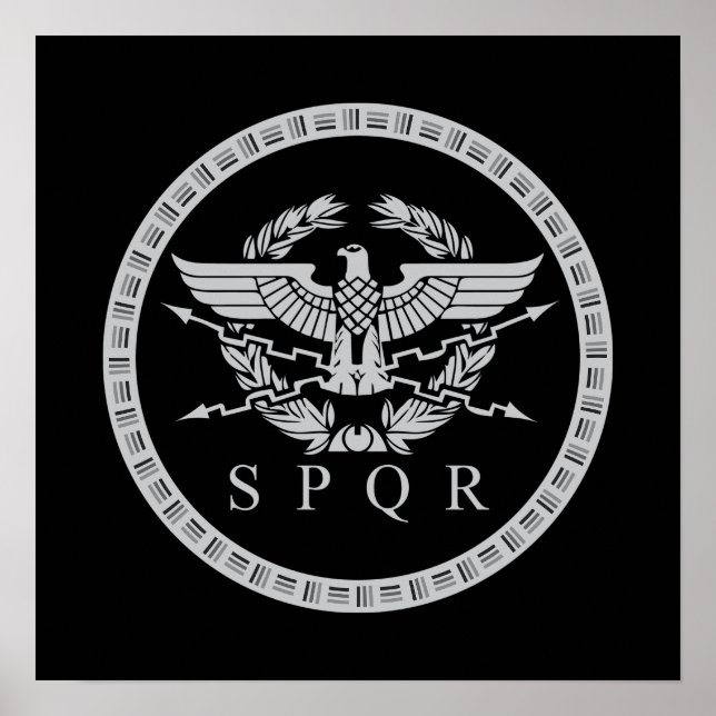 Poster SPQR O Emblema do Império Romano (Frente)