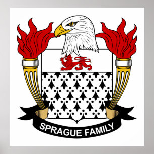 Póster Sprague Family Crest